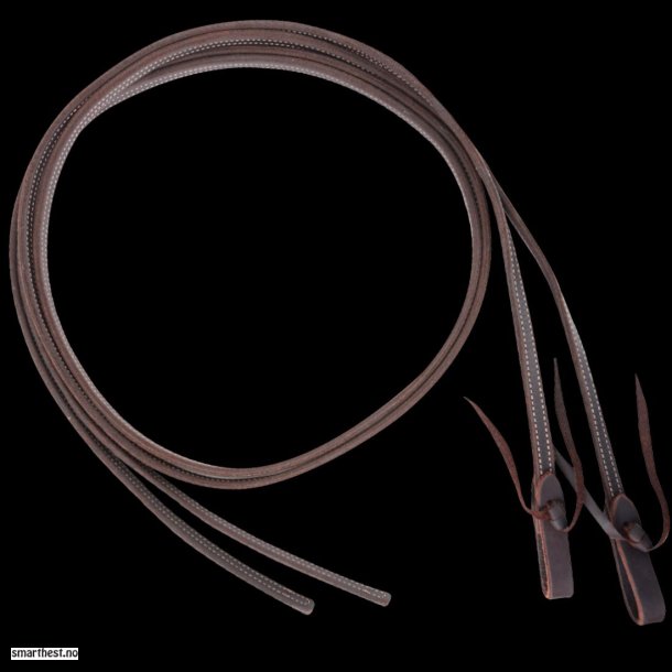 Double &amp; Stitched Latigo Split Rein heavy