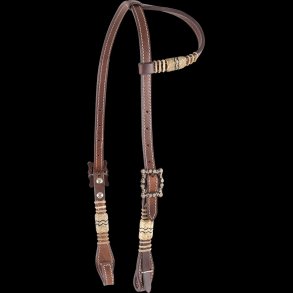 Rawhide Slip Ear With Diamond Buckles