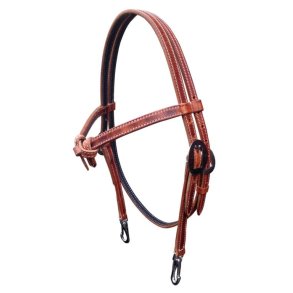 Harness hodelag med knute p pannebnd og snapkroker til bitt
