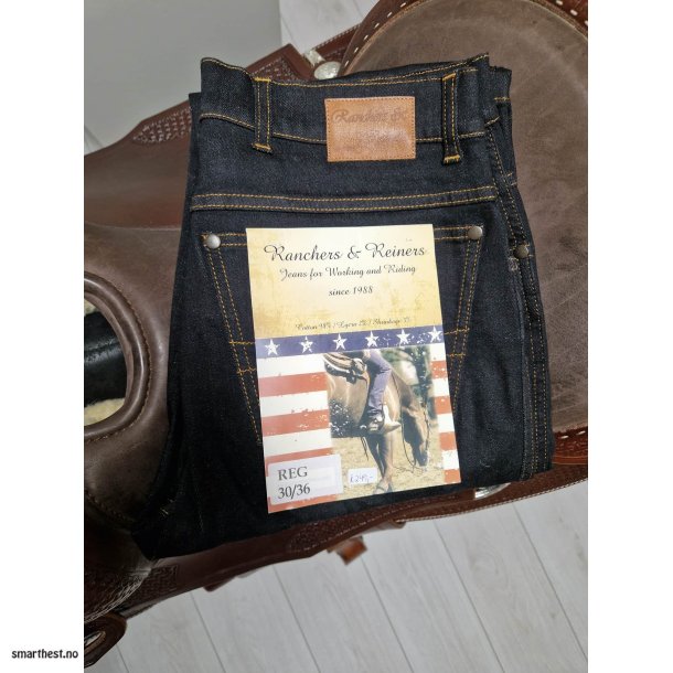 Jeans svart med flat innersm