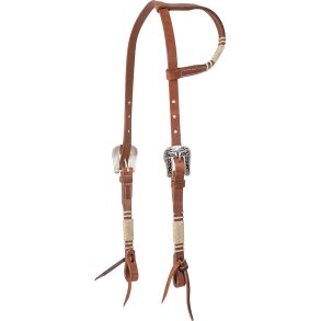 Rawhide Slip Ear med longhorn spenner