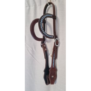 Showhodelag med bl� krystaller 