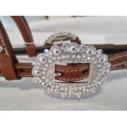 Showhodelag med klare blingspenner