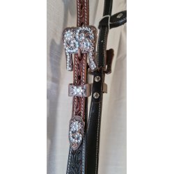 Showhodelag tofarget med klare krystaller