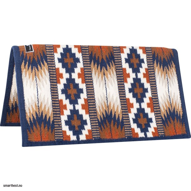 Classic Equine showteppe indigo bl/sjokolade