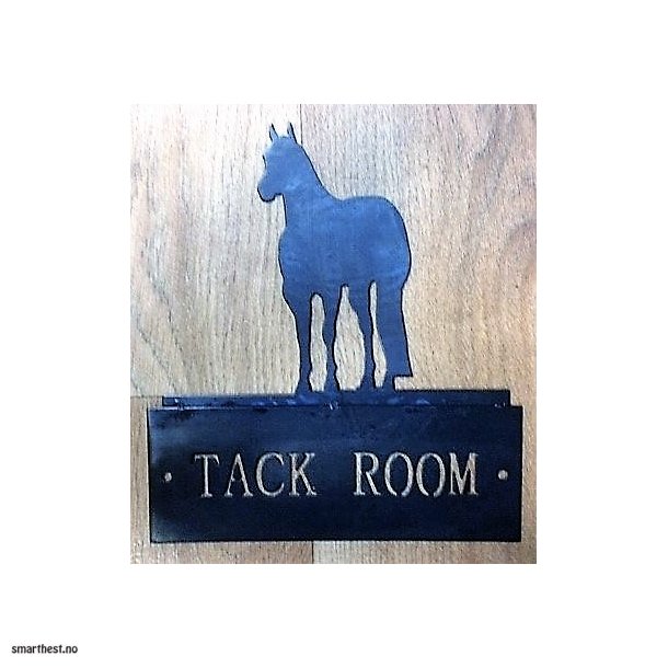 Skilt "tack room" hest