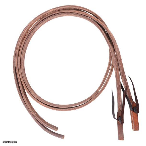 Double &amp; Stitched Harness Split Rein heavy